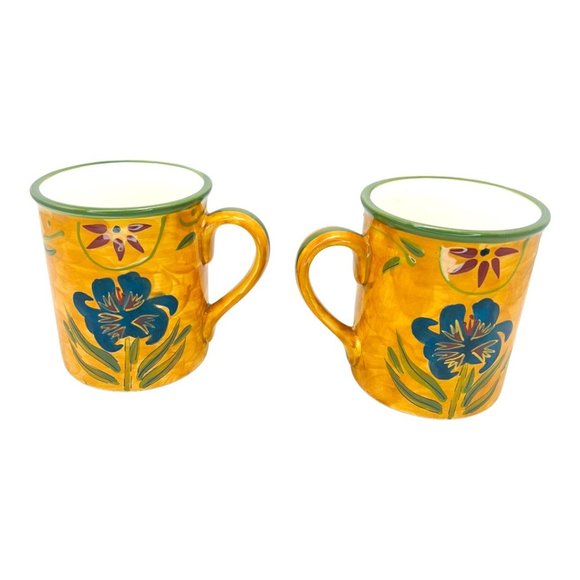 Certified International Ceramic Savannah Mugs Set of 2 by Susan Winget NWT - Picture 4 of 7